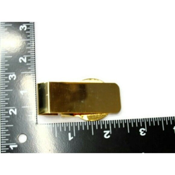 Boys & Girls Club Money Clip Gold Tone Cash Holder Used Flip Up - Picture 7 of 7